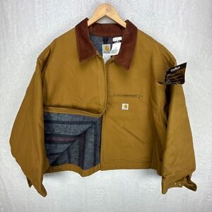Carhartt Detroit Jacket Blanket Lined Mens 5XL‎ J001 BRN Brown NWT NOS